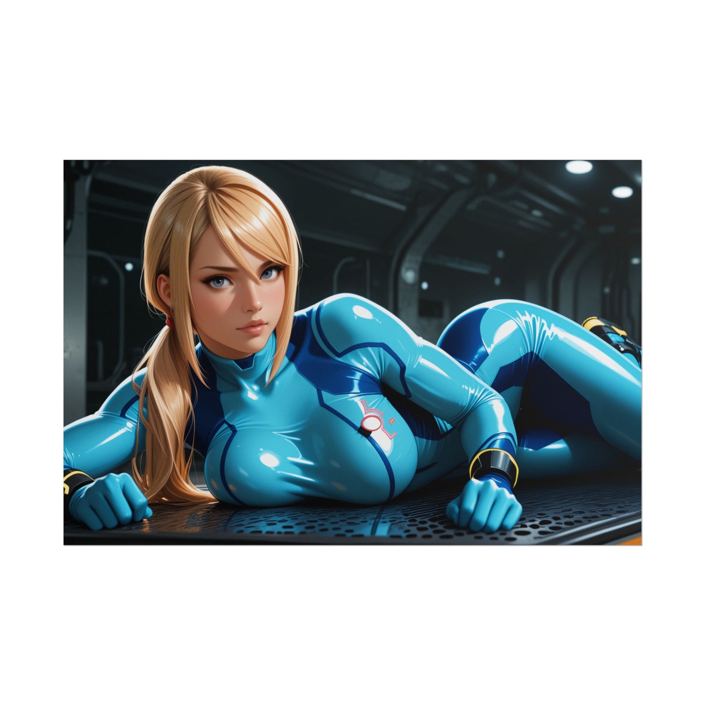 Аніме-постер Самус Аран | Настінне мистецтво Вайфу для кімнати отаку або ігрової конфігурації