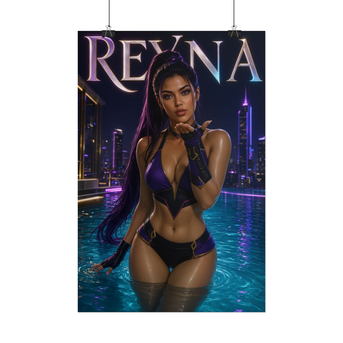 Gaming Wall Art Reyna Valorant Poster Bedroom Game Room Decor Art Print