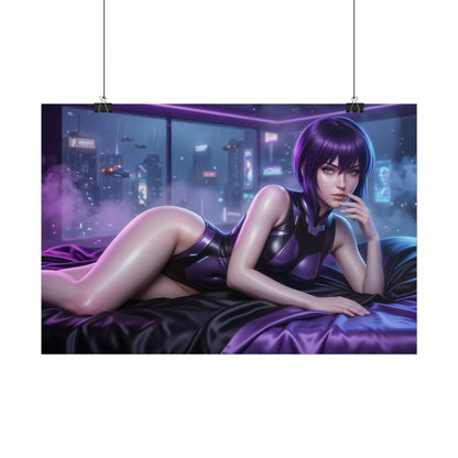 Motoko Kusanagi Poster, Ghost in the Shell Wall Art, Sci Fi Print