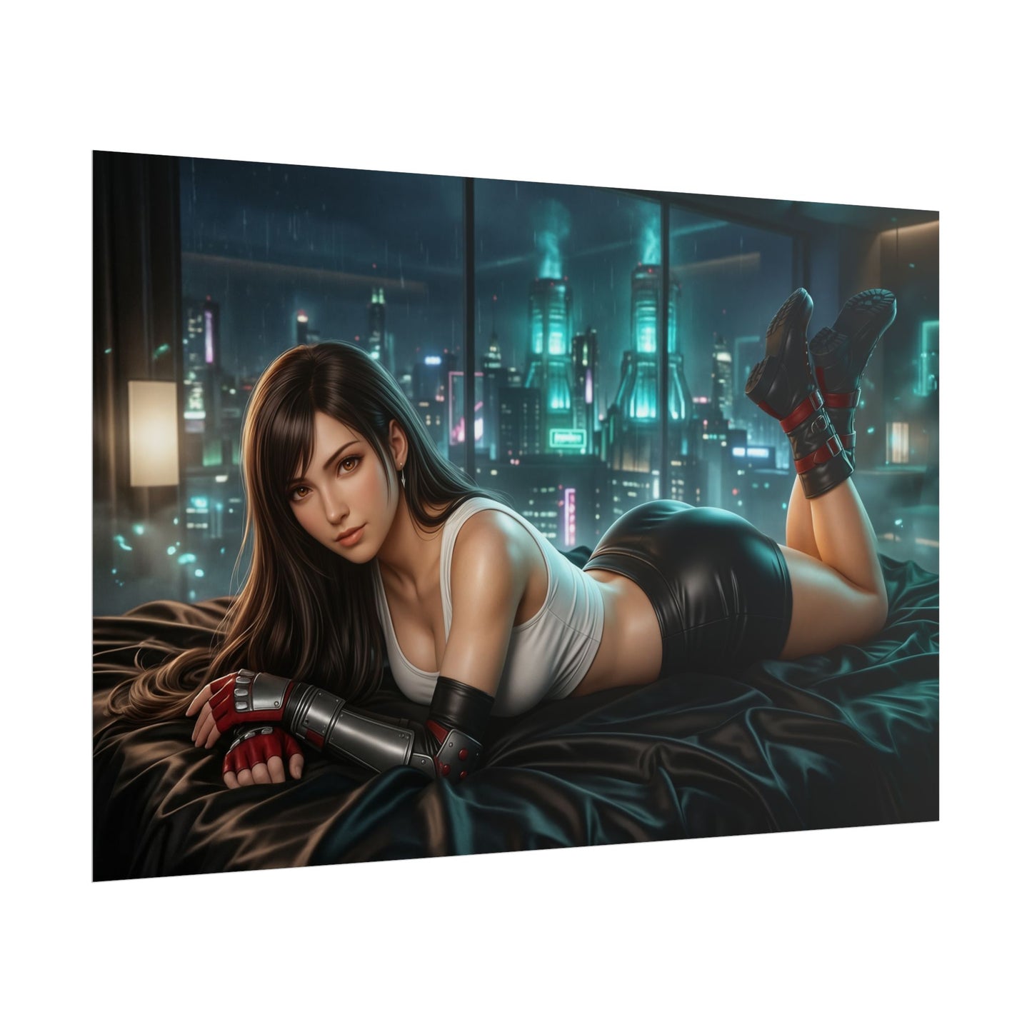 Tifa Lockhart Poster, Final Fantasy Wall Art, Gaming Print Decor