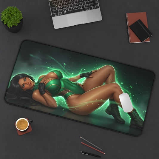 Mortal Kombat Mouse Pad, Jade Desk Mat, Gamer Gift XXL