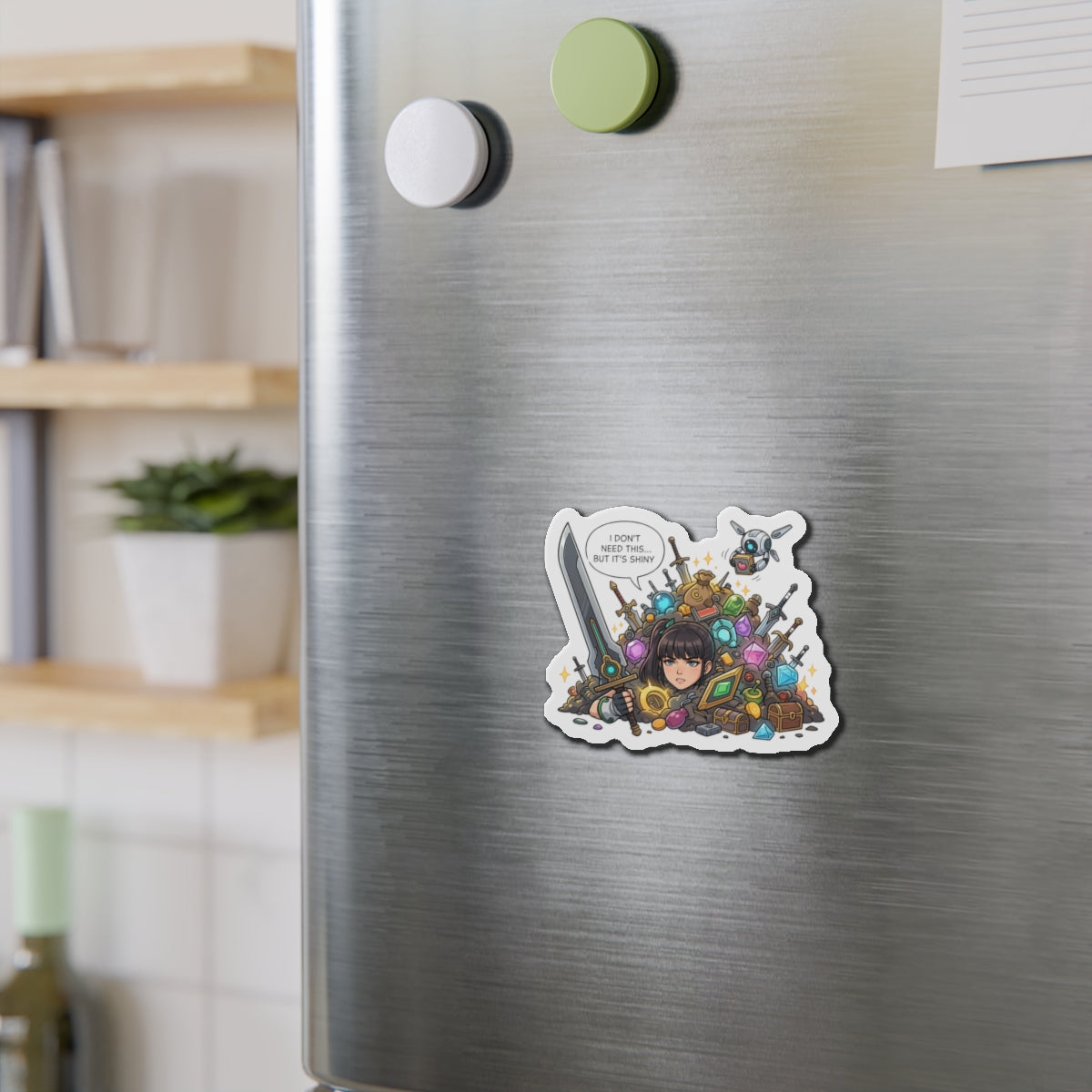 Eve Stellar Blade Magnet – Sexy Anime-Kriegerin Magnet, Sci-Fi-Kunst für den Kühlschrank