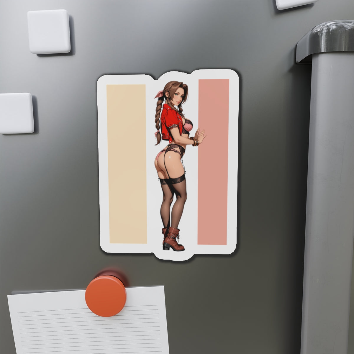 Магніт Aerith – магніт на холодильник з дівчиною з аніме Final Fantasy, милий декор для геймерів