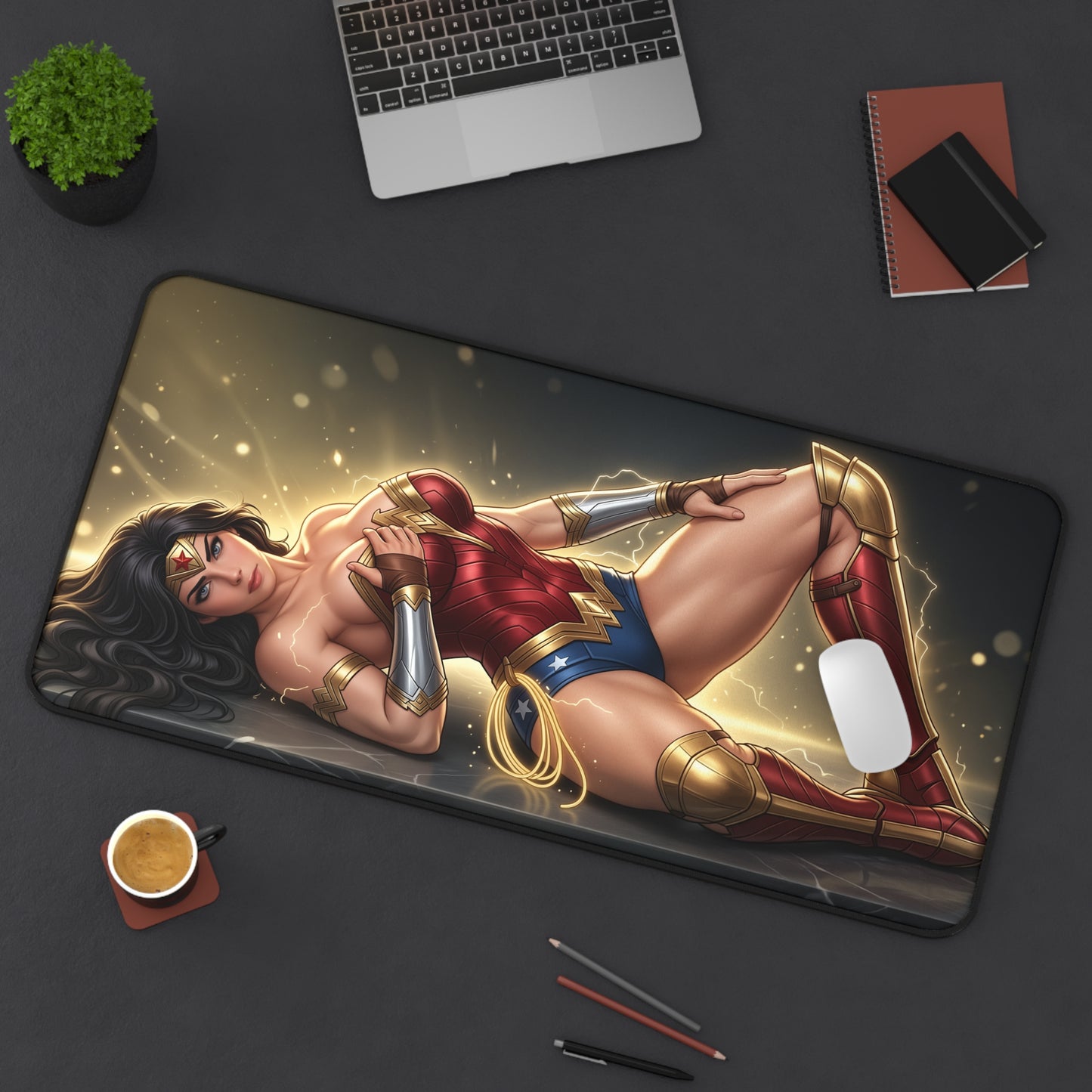 DC Comics Mouse Pad, Wonder Woman Desk Mat, Gamer Gift