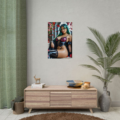 Morrigan Aensland Art Poster – Dark Fantasy Wall Art, Gift for Gamers