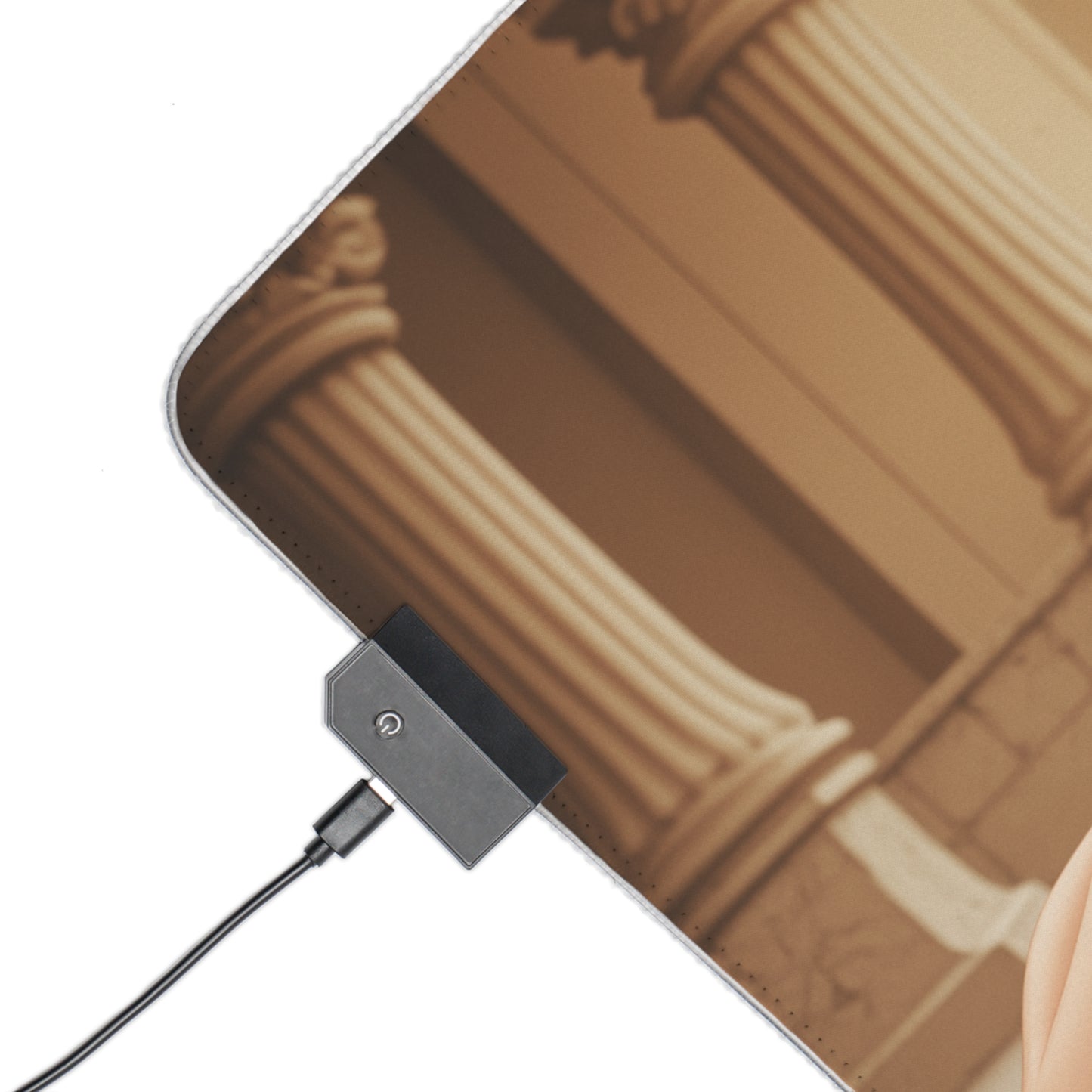 Килимок для столу Yuna – світлодіодний RGB-підсвітлювальний килимок, ігровий комплект із зображенням дівчини з аніме Waifu