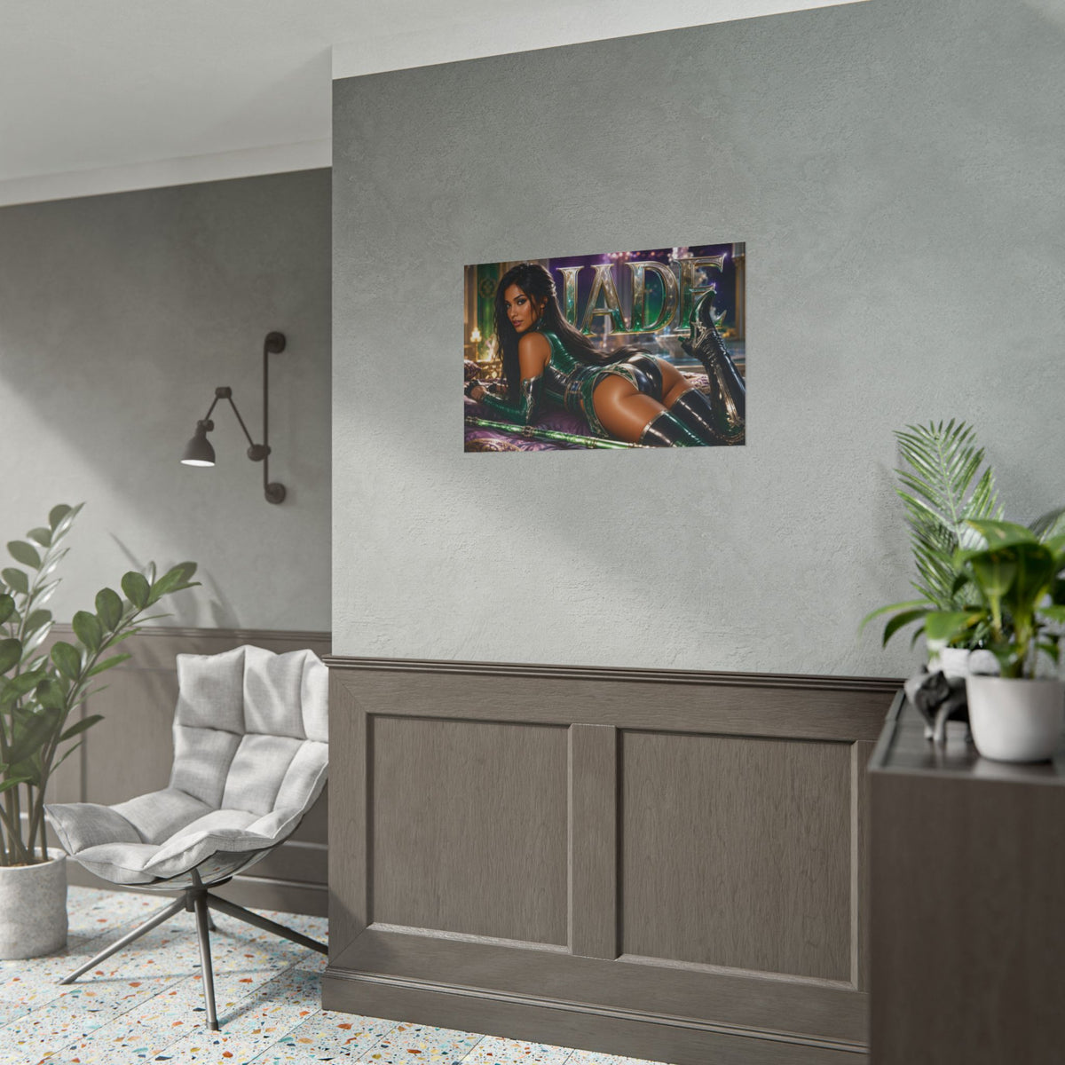 Gaming Wall Art Jade Mortal Kombat Poster Game Room Decor Gamer Gift Print