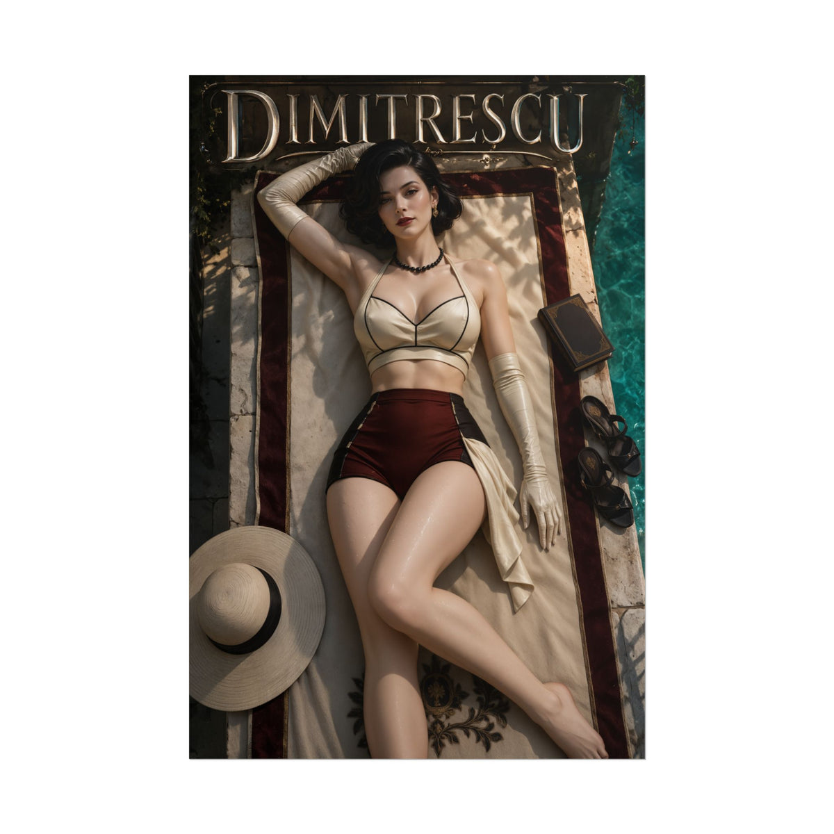 Lady Dimitrescu Resident Evil Poster Wall Art Character Room Decor Collectible P