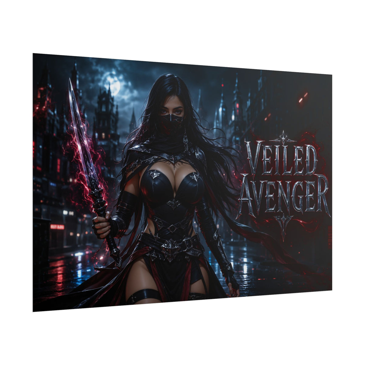 Veiled Avenger Comic Poster Character Wall Art Collector Room Decor Art Print