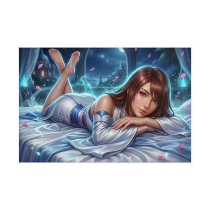 Yuna Final Fantasy Poster, Fantasy Wall Art, RPG Print, Room Decor