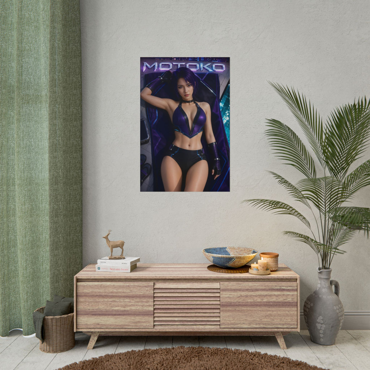 Motoko Kusanagi Ghost in the Shell Poster Wall Art Character Room Decor Collecti