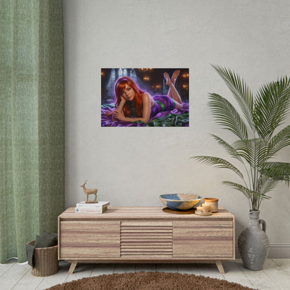 Daphne Blake Poster, Cartoon Wall Art, Retro Anime Print Decor