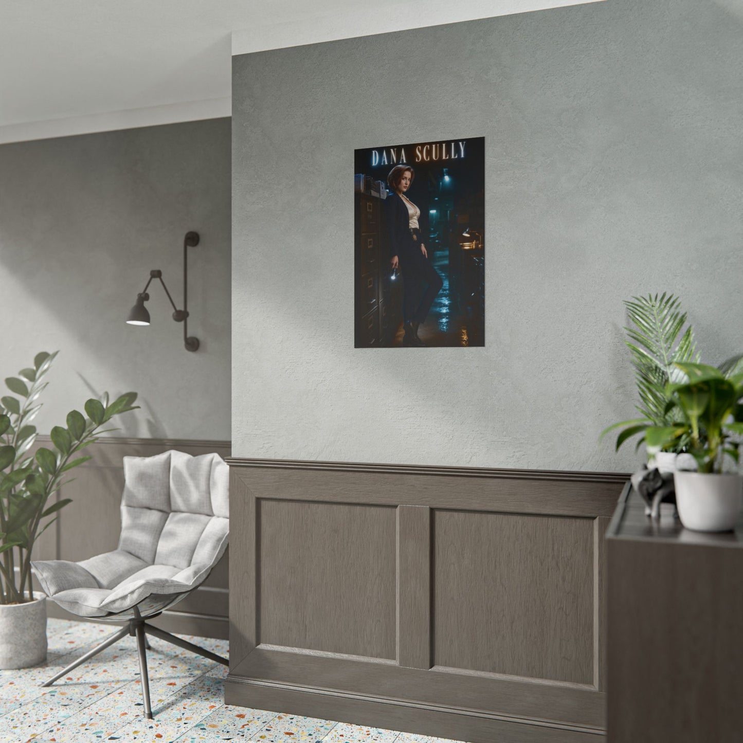 Dana Scully X-Files Poster FBI TV Series Wall Art Print