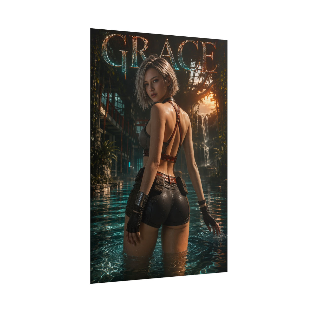 Game Room Decor Grace Wall Art Poster Collectible Character Print