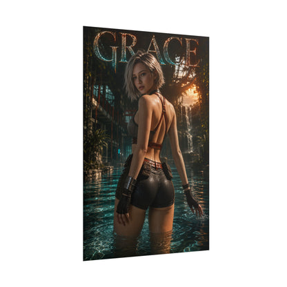 Game Room Decor Grace Wall Art Poster Collectible Character Print