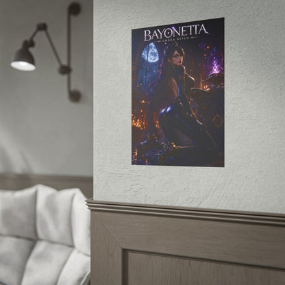 Bayonetta Poster, Gaming Wall Art, Fantasy Print, Gamer Decor