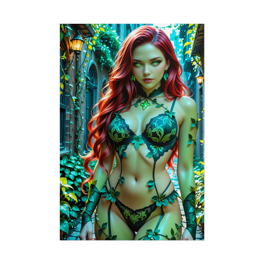 Poison Ivy Poster | Plant Sorceress Wall Art for Comic & Fantasy Fans