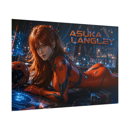 Asuka Langley Character Poster Evangelion Anime Room Wall Decor Collectible Art