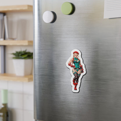 Cammy-Magnet – Street Fighter Anime-Magnet, Kühlschrankdeko mit heißer Gamerin