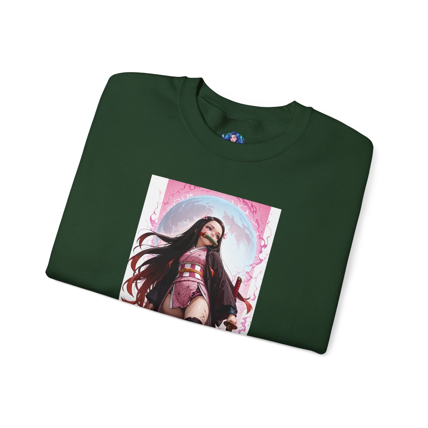 Nezuko Kamado Sweatshirt, Anime Heroine Crewneck, Stylish Demon Slayer Streetwear