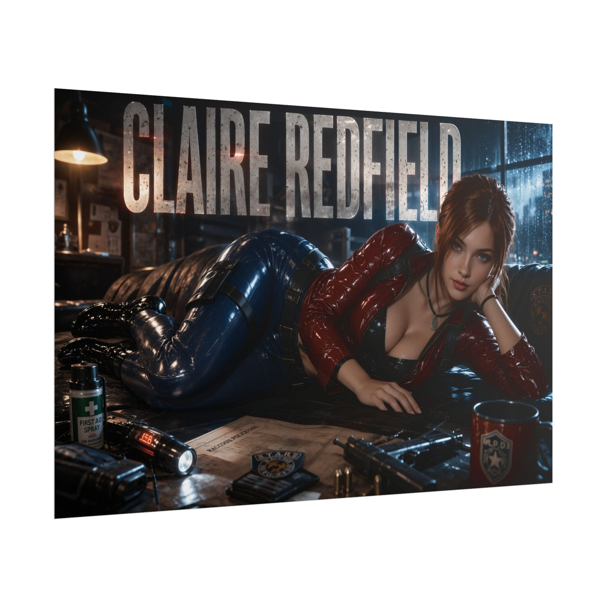 Claire Redfield Resident Evil Poster Gaming Wall Art Gamer Room Decor Art Print