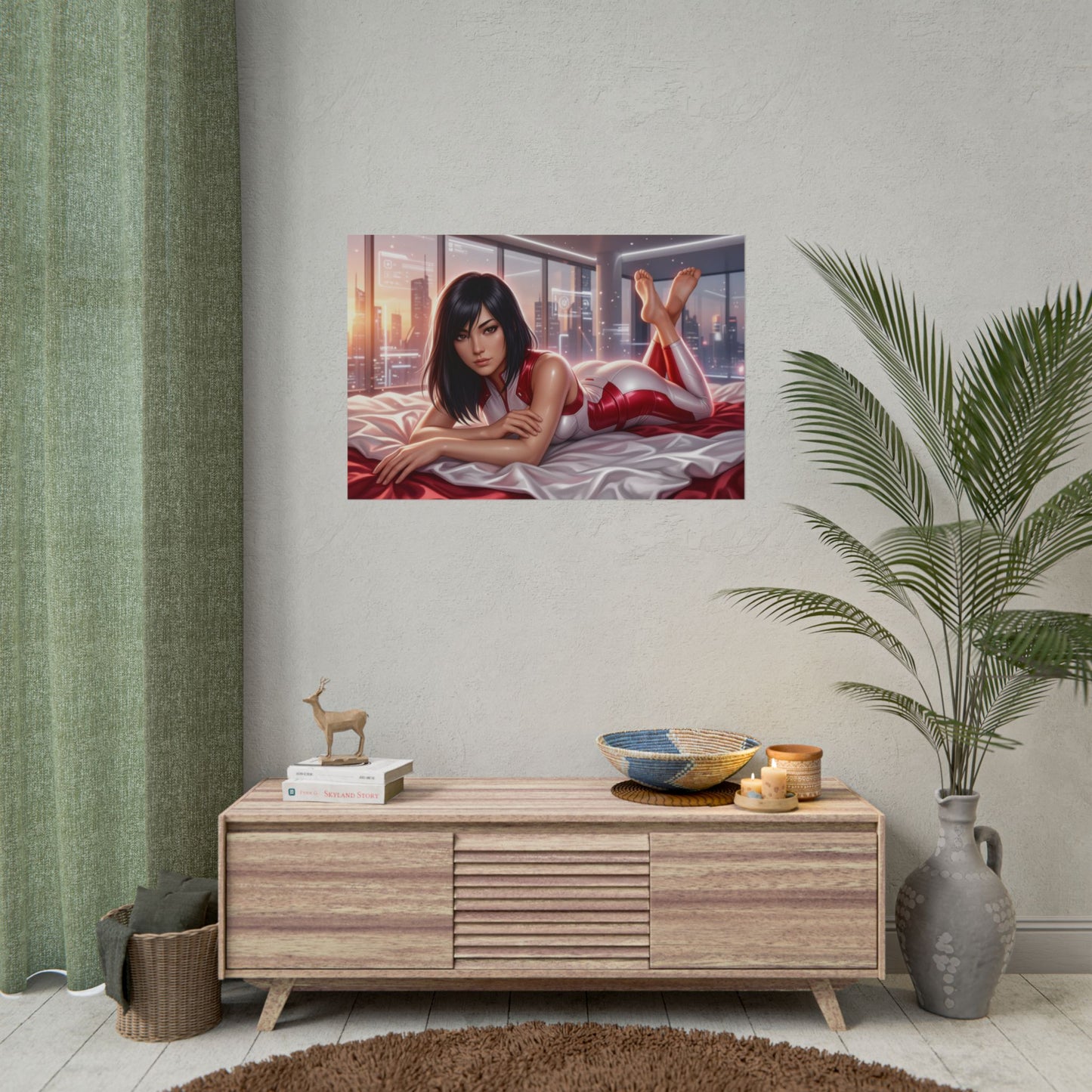 Faith Connors Poster, Mirror's Edge Wall Art, Gaming Print Decor