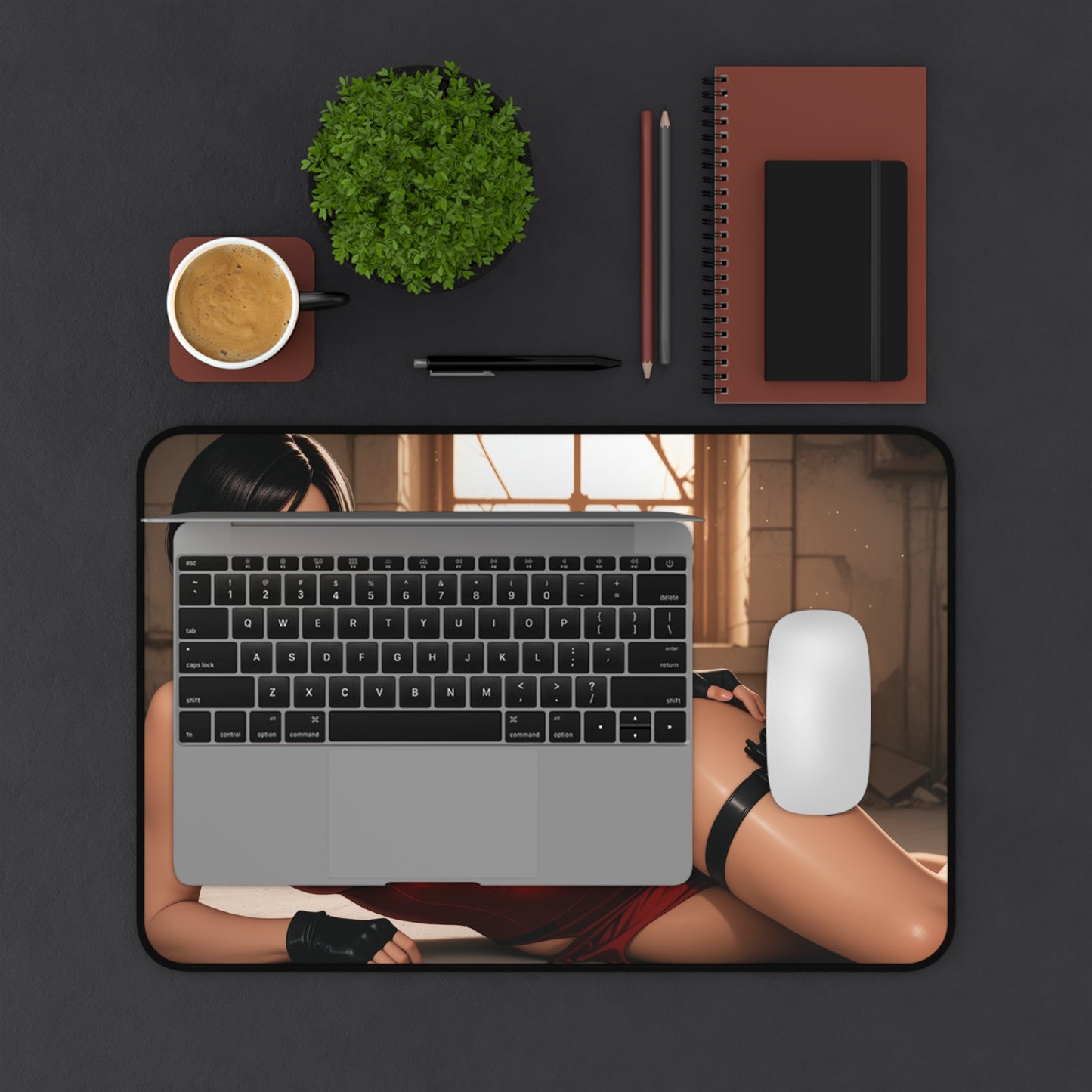 Килимок для столу Ada Wong, килимок для миші "Секретний агент" у стилі ігрової героїні, стильний ігровий стіл