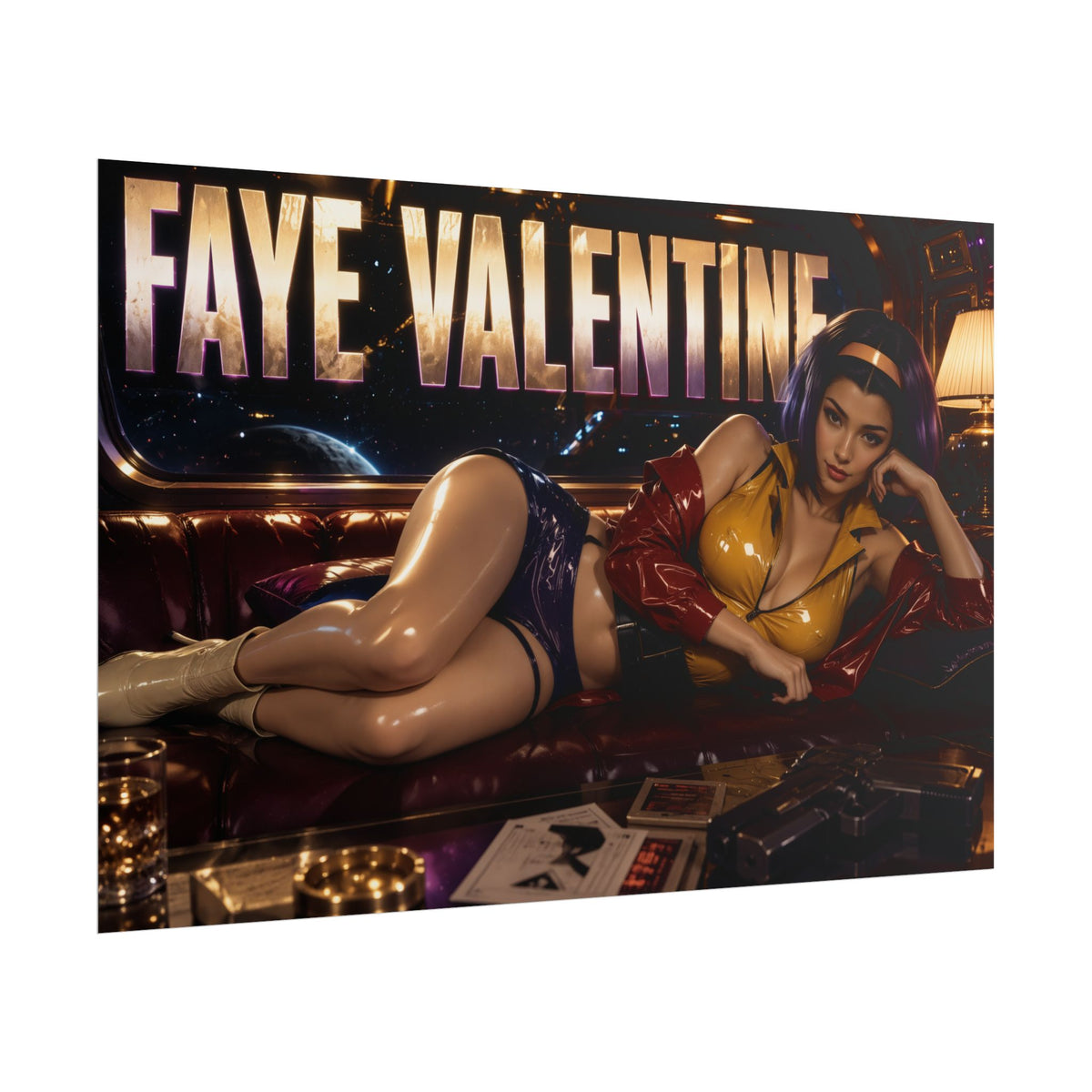 Anime Room Decor Faye Valentine Cowboy Bebop Poster Wall Art Character Print