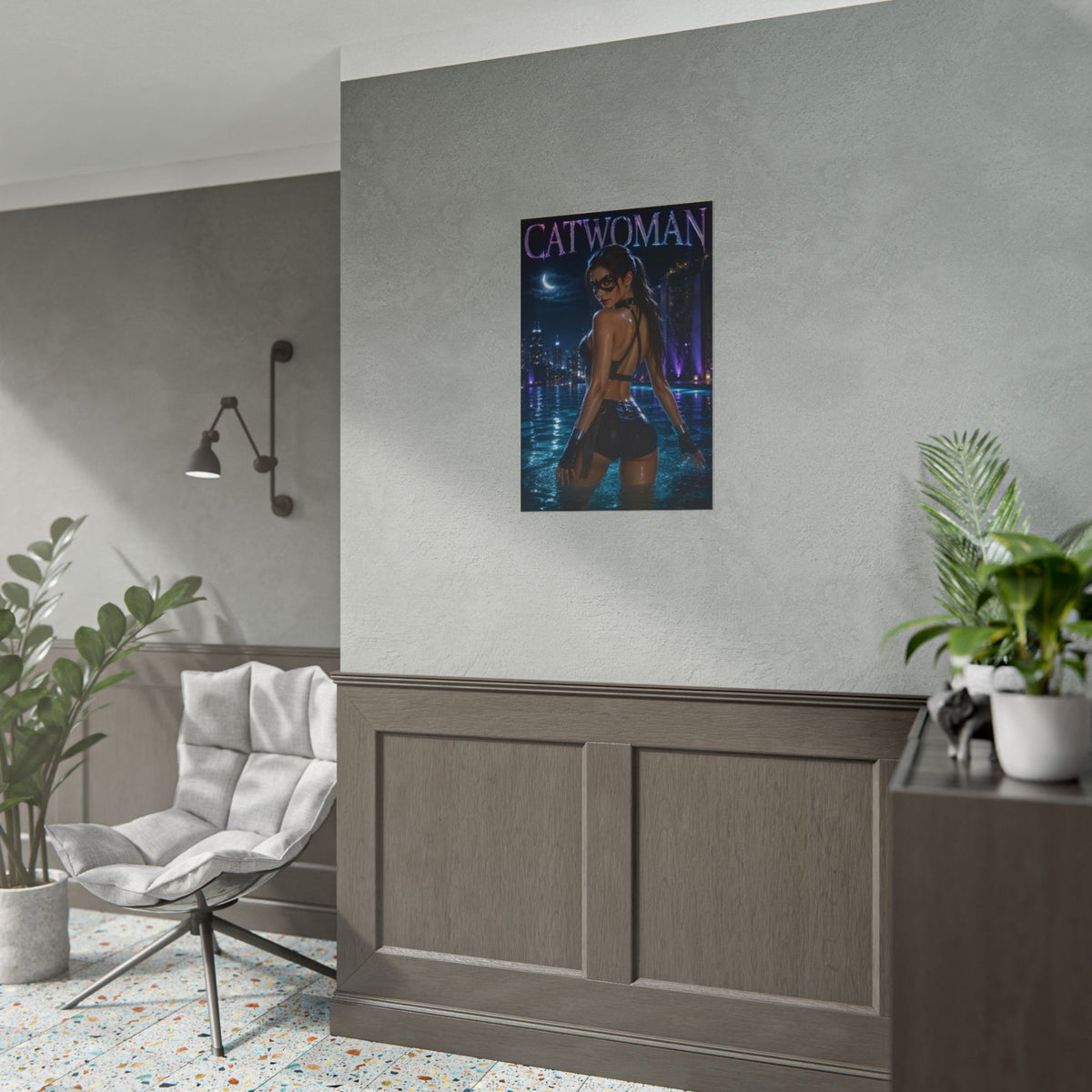 Catwoman Comic Poster Character Wall Art Collector Room Decor Art Print