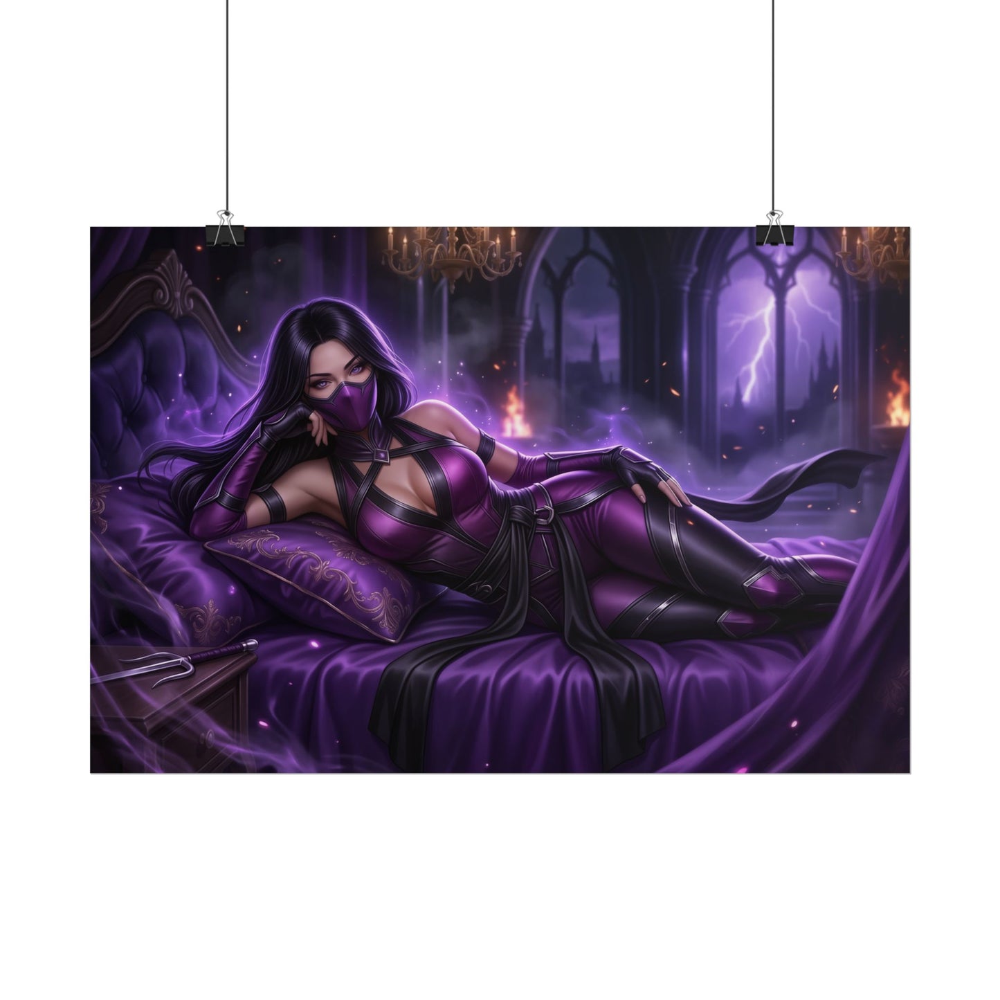 Mileena Mortal Kombat Poster, Gaming Wall Art, Ninja Print Decor