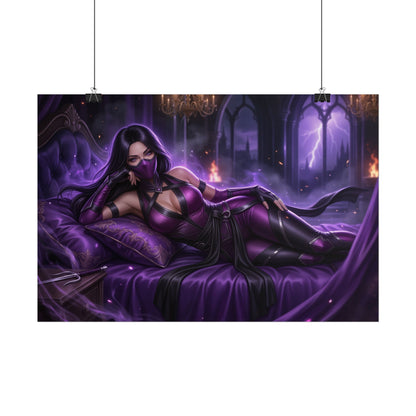 Mileena Mortal Kombat Poster, Gaming Wall Art, Ninja Print Decor