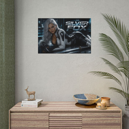 Silver Fox Comic Poster Character Wall Art Collector Room Decor Art Print