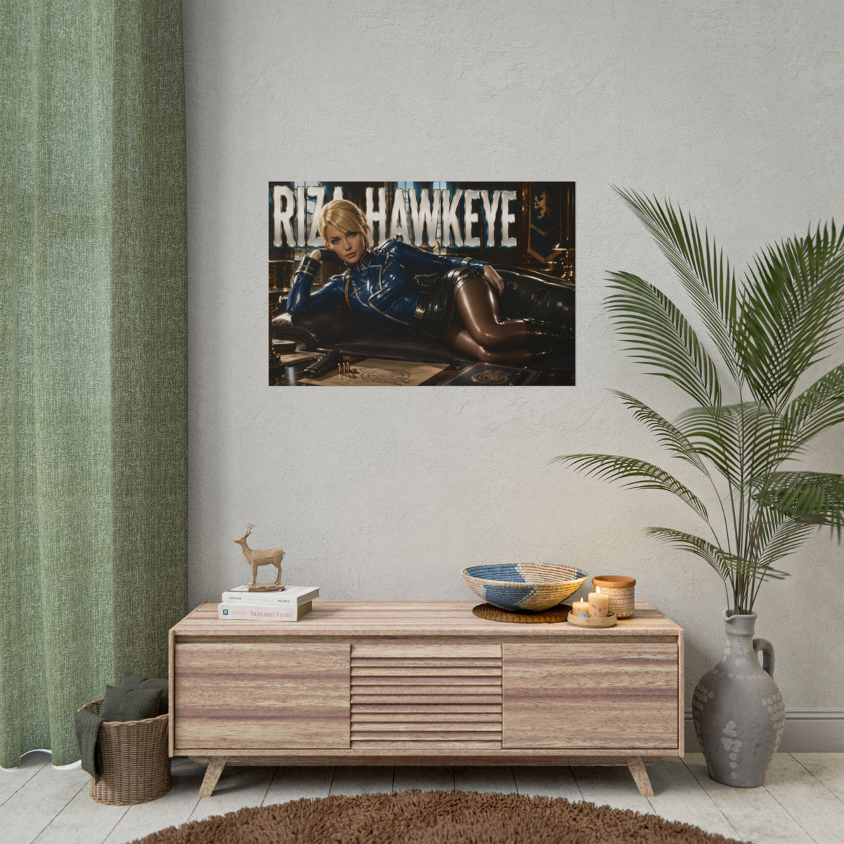 Riza Hawkeye Fullmetal Alchemist Anime Poster Wall Art Character Room Decor
