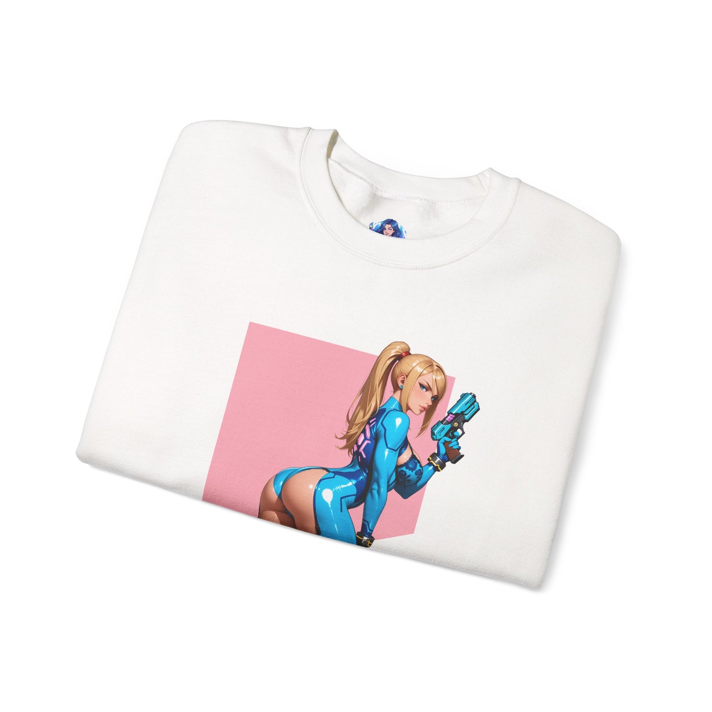 Samus Aran Sweatshirt, Galactic Hunter Rundhalsausschnitt, Gemütliche Gaming-Kleidung für den Alltag