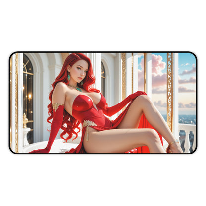 Jessica Rabbit Schreibtischunterlage, Cartoon-Mauspad, Schreibtischdeko im Anime-Stil