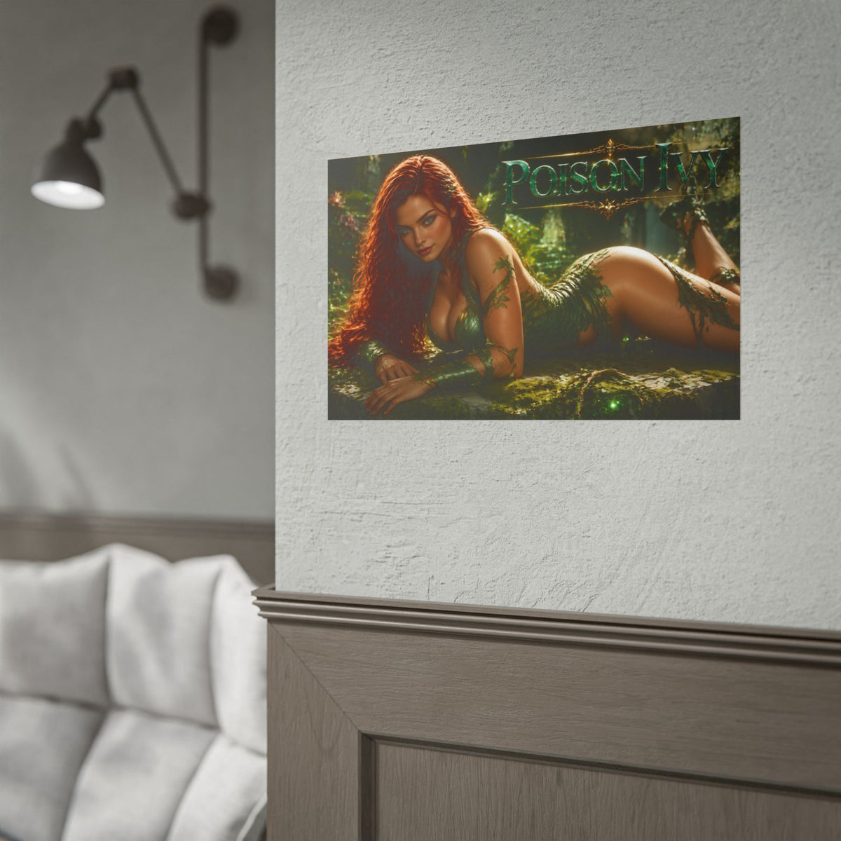 Poison Ivy Character Poster Comic Style Wall Decor Bedroom Collector Gift