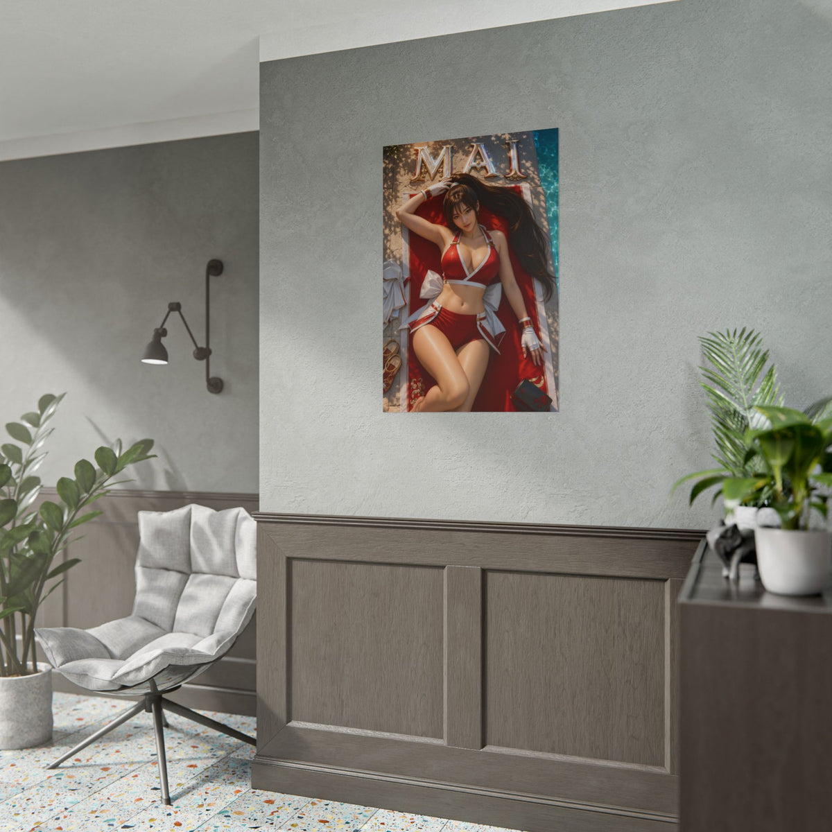 Mai Shiranui King of Fighters Poster Wall Art Character Room Decor Collectible P