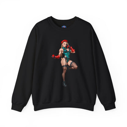 Біла толстовка Cammy, чохол Street Fighter Crewneck, ігровий одяг для бійців та фанатів
