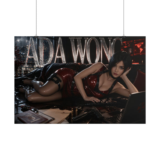 Gaming Wall Art Ada Wong Resident Evil Poster Game Room Decor Gamer Gift Print