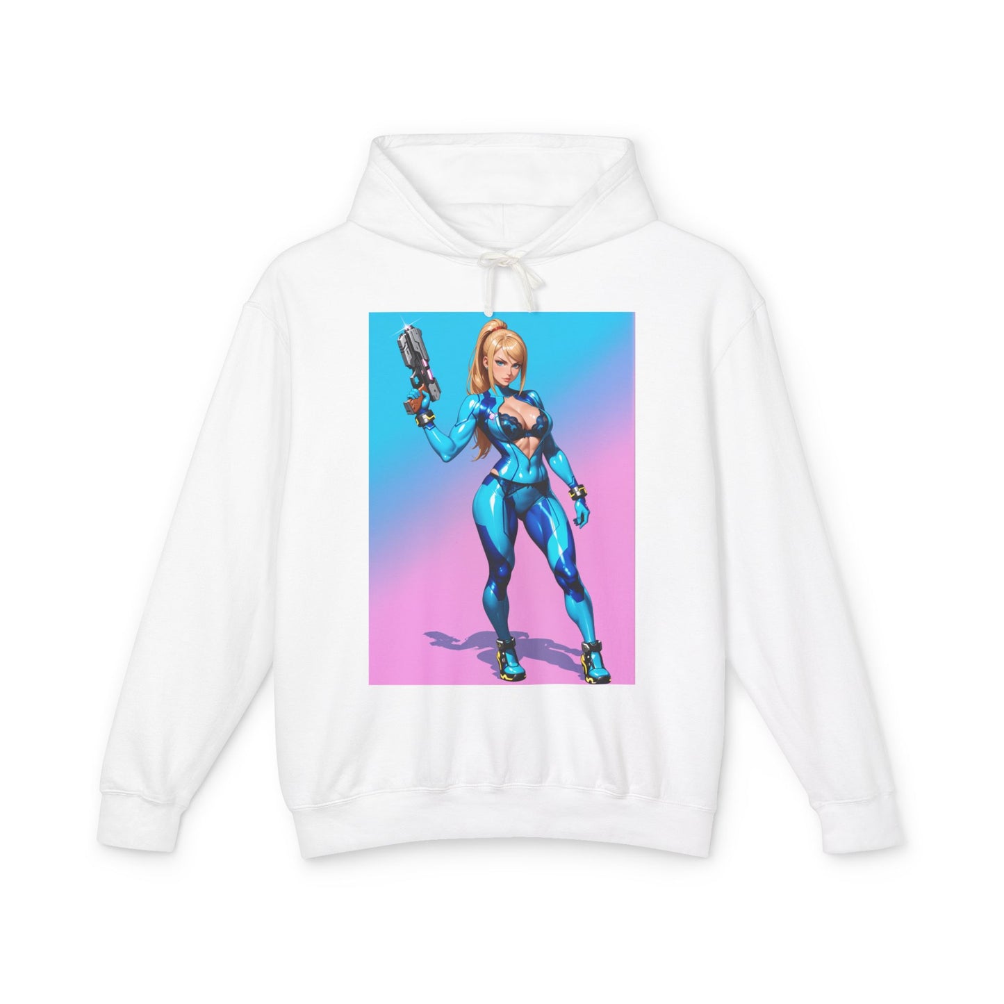 Худі Самус Аран | Худі в нульовому костюмі героїні | Пуловер у стилі аніме з науковою фантастикою