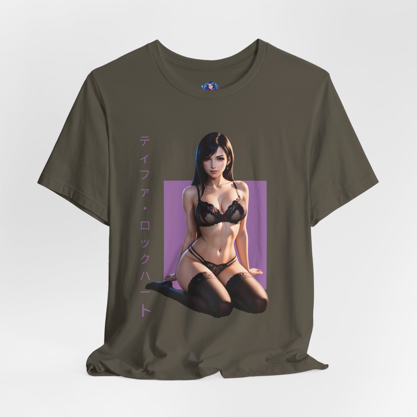 Tifa Lockhart T-Shirt | Final Fantasy VII Shirt für Otaku- und Gamer-Fans | Shirt für starke Heldinnen