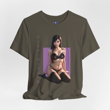 Tifa Lockhart T-Shirt | Final Fantasy VII Shirt für Otaku- und Gamer-Fans | Shirt für starke Heldinnen