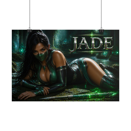 Jade Mortal Kombat Gaming Poster Wall Art Gamer Room Decor Collectible Print