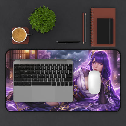 Genshin Impact Mouse Pad, Raiden Shogun Desk Mat, XXL