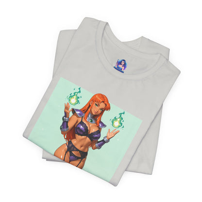 Starfire-T-Shirt | DC-Heldin-Shirt für Gamer &amp; Anime-Fans | Cosmic Waifu-Shirt