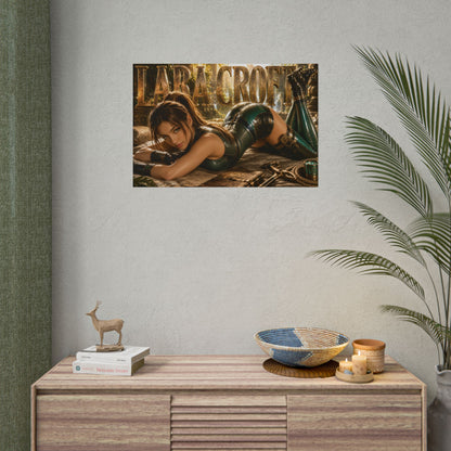 Lara Croft Tomb Raider Poster Gaming Wall Art Gamer Room Decor Collectible Print