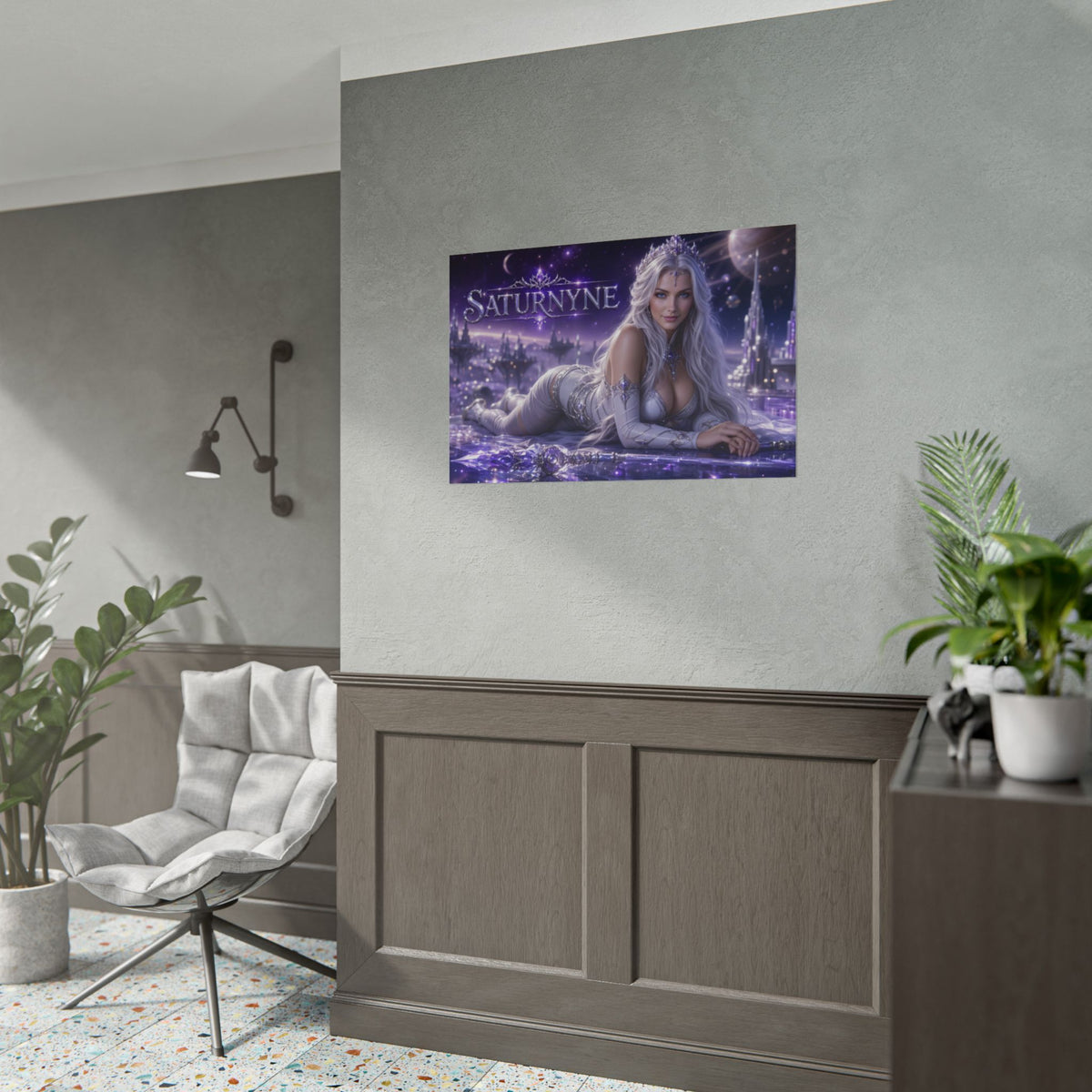 Saturnyne Character Poster Comic Style Wall Decor Bedroom Collector Gift