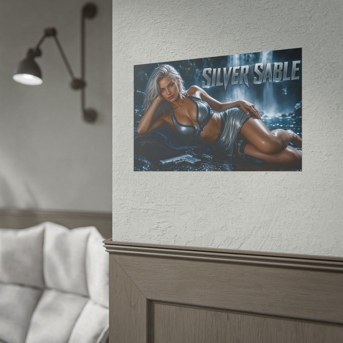 Silver Sable Comic Poster Character Wall Art Collector Room Decor Art Print