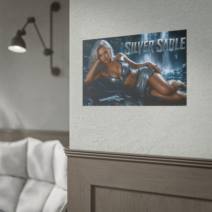 Silver Sable Comic Poster Character Wall Art Collector Room Decor Art Print
