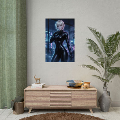 Christie Dead or Alive Poster Fighter Woman Wall Art Blonde Assassin Girl Print Martial Artist Character Gaming Room Decor Gift